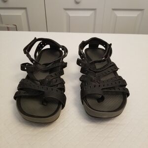 Women's Baretraps Lawren Strappy Black Sandals Size 6M